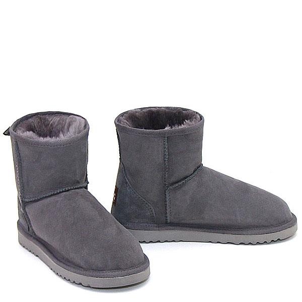 Deluxe Classic Mini Ugg Boots - Grey